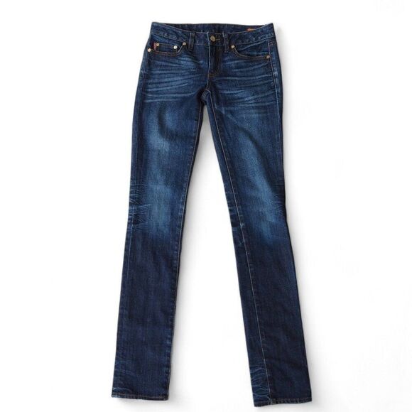 Tory Burch Super Skinny Ombre Medium / Dark Wash Jeans Women's 25 - Picture 1 of 12